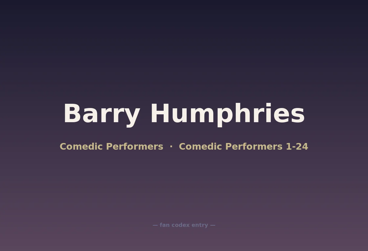 Barry Humphries