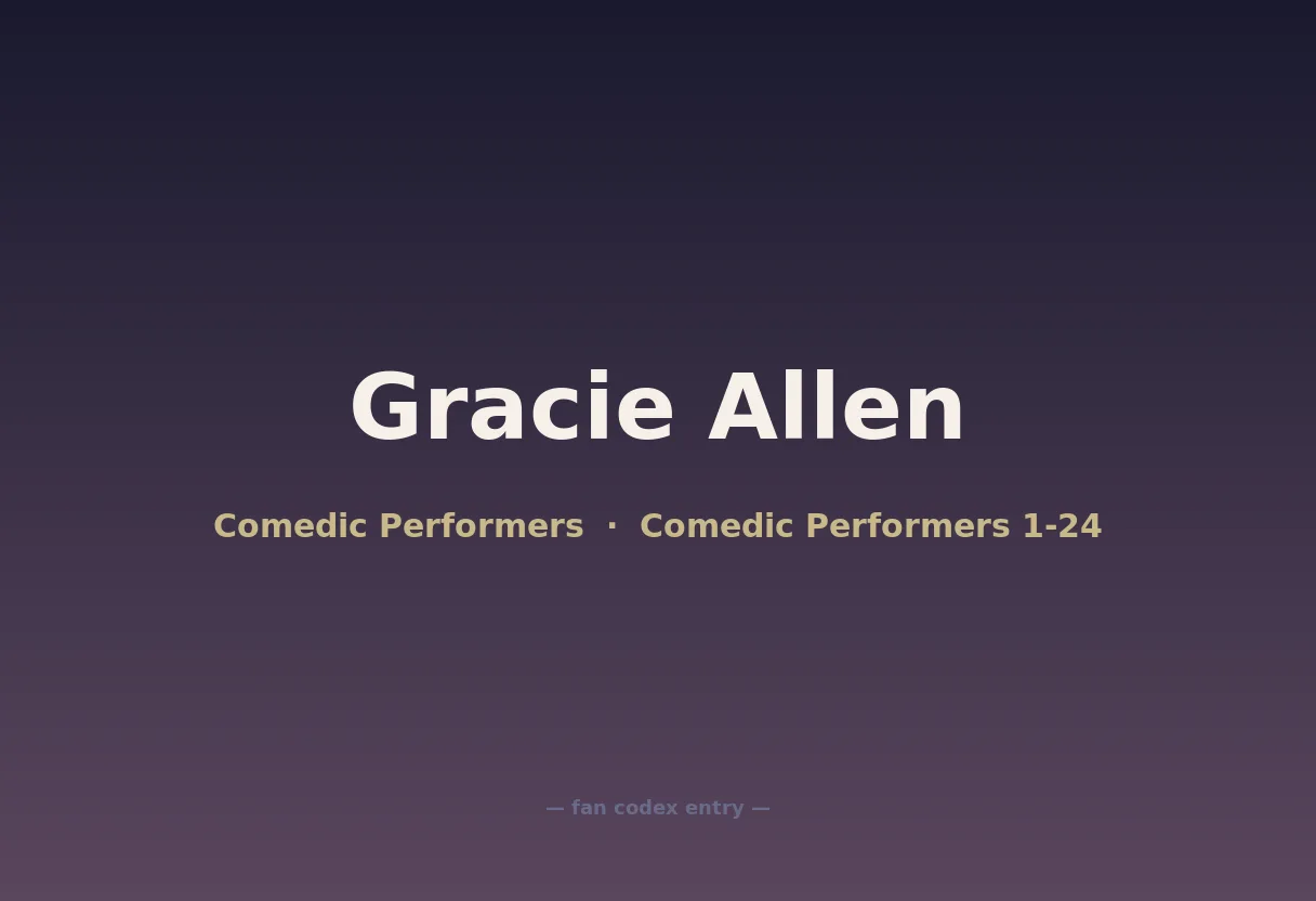 Gracie Allen