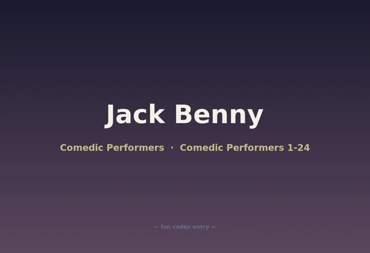 Jack Benny